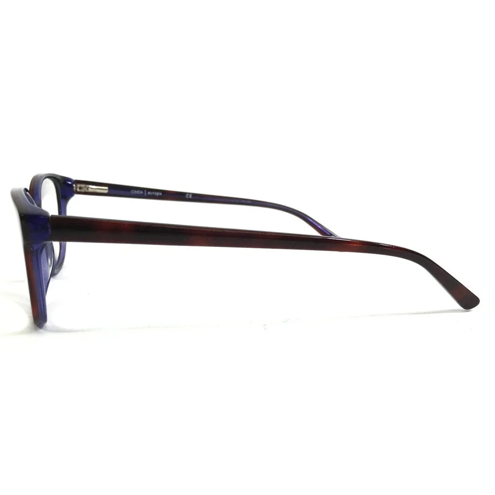 Cinzia Eyeglasses Frames CIN-5033 C3 Red Brown Havana on Purple 52-16-140